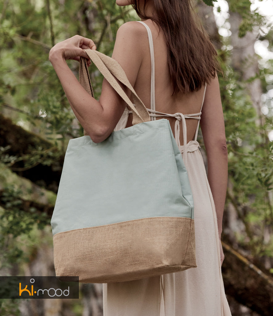 Kimood Canvas & Jute Shopper