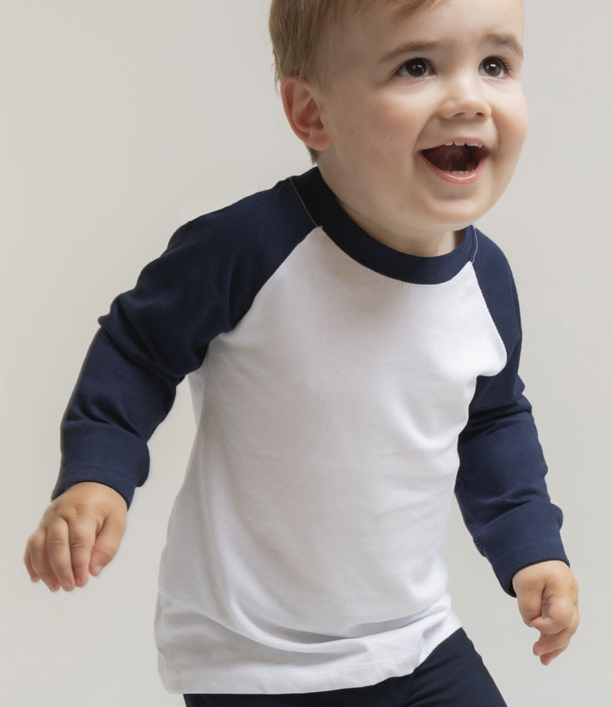 Larkwood Baby/Toddler Long Sleeve Baseball T-Shirt