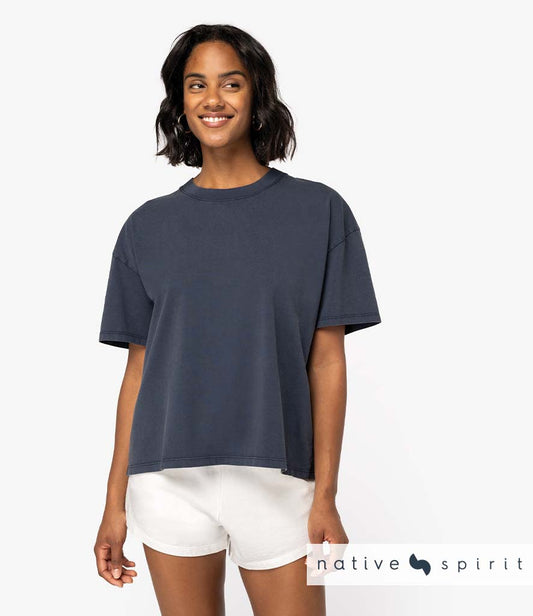 Native Spirit Ladies Oversize Washed Effect T-Shirt