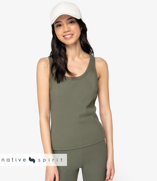 Native Spirit Ladies Ribbed Tank Top