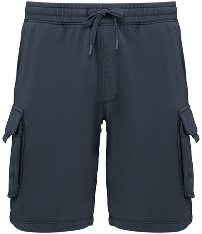 Native Spirit French Terry Washed Effect Cargo Shorts