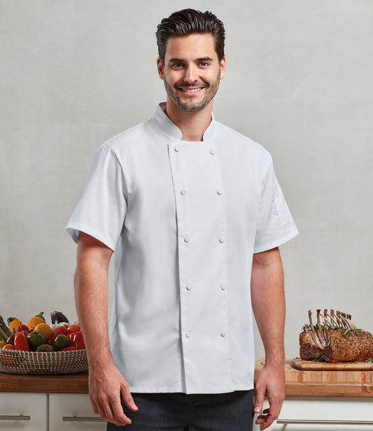 Premier Coolchecker® Short Sleeve Chef's Jacket