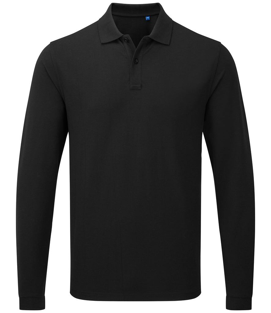 Premier Essential Unisex Long Sleeve Polo Shirt