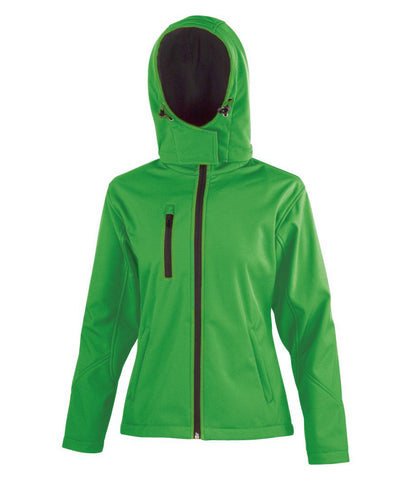 Result Core Ladies Hooded Soft Shell Jacket