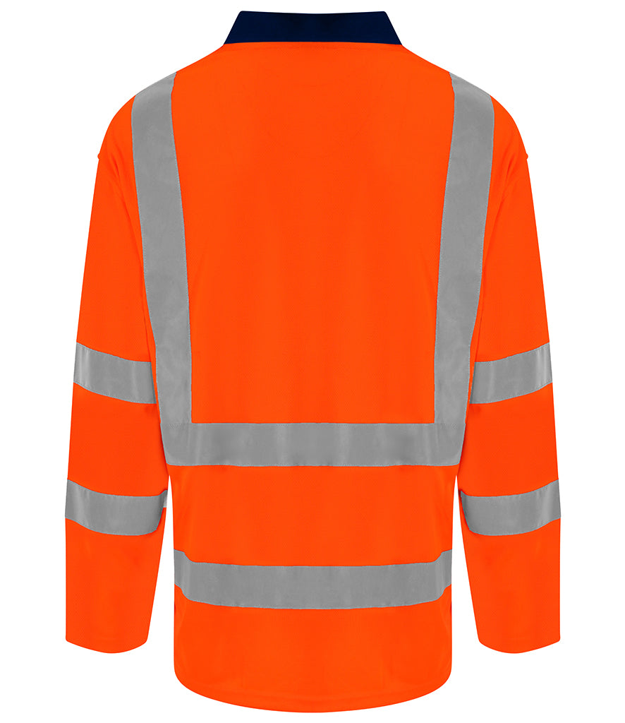 Pro RTX High Visibility Long Sleeve Polo Shirt