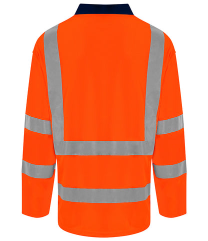 Pro RTX High Visibility Long Sleeve Polo Shirt