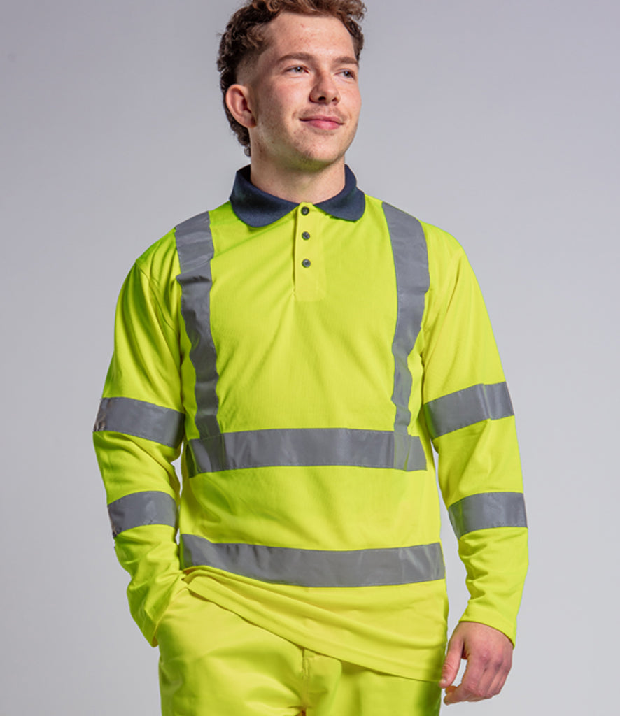 Pro RTX High Visibility Long Sleeve Polo Shirt