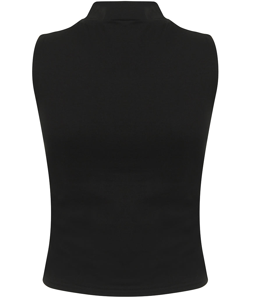 SF Clothing Ladies High Neck Crop Vest