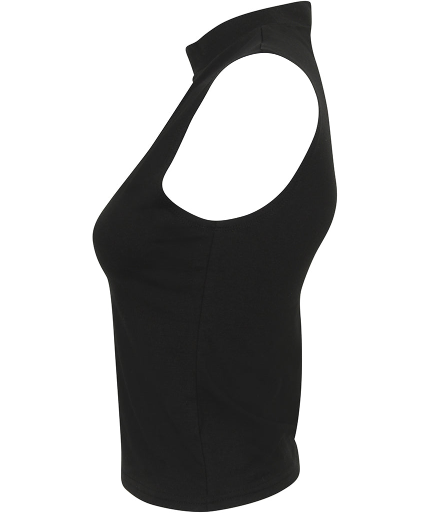 SF Clothing Ladies High Neck Crop Vest