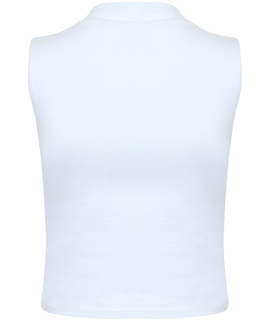 SF Clothing Ladies High Neck Crop Vest