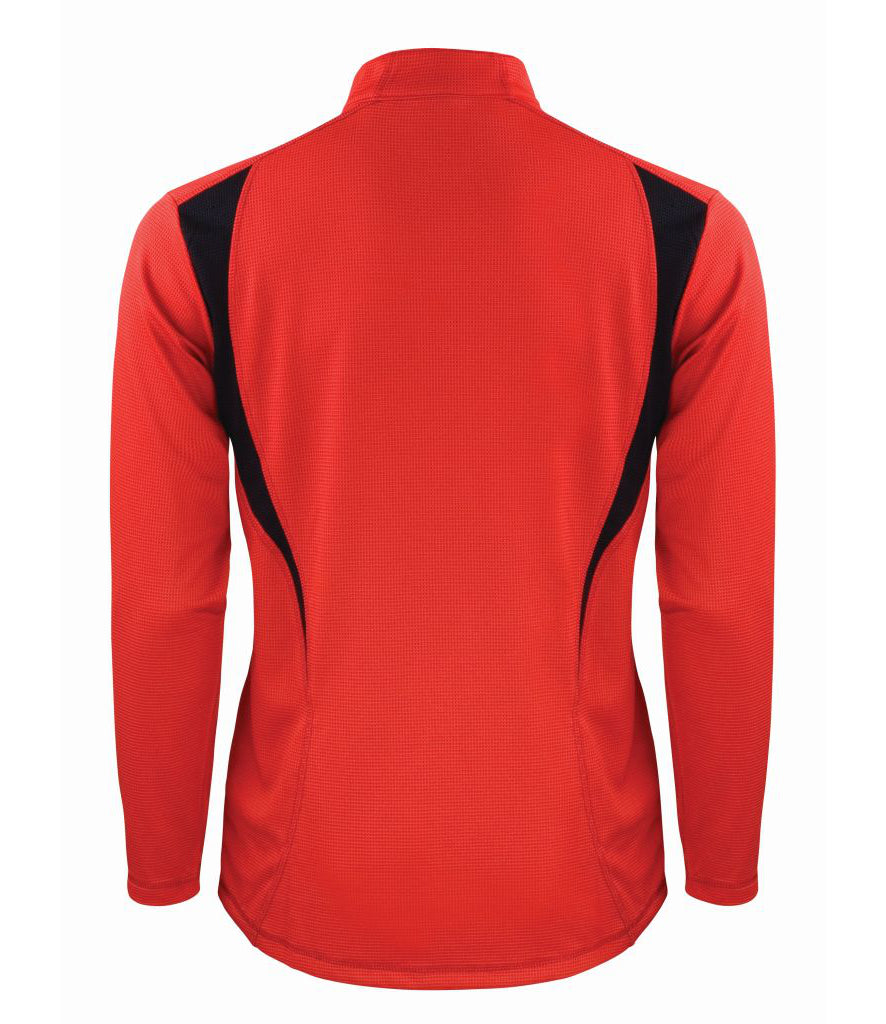 Spiro Unisex Zip Neck Trial Training Top