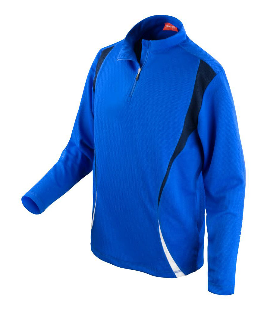 Spiro Unisex Zip Neck Trial Training Top