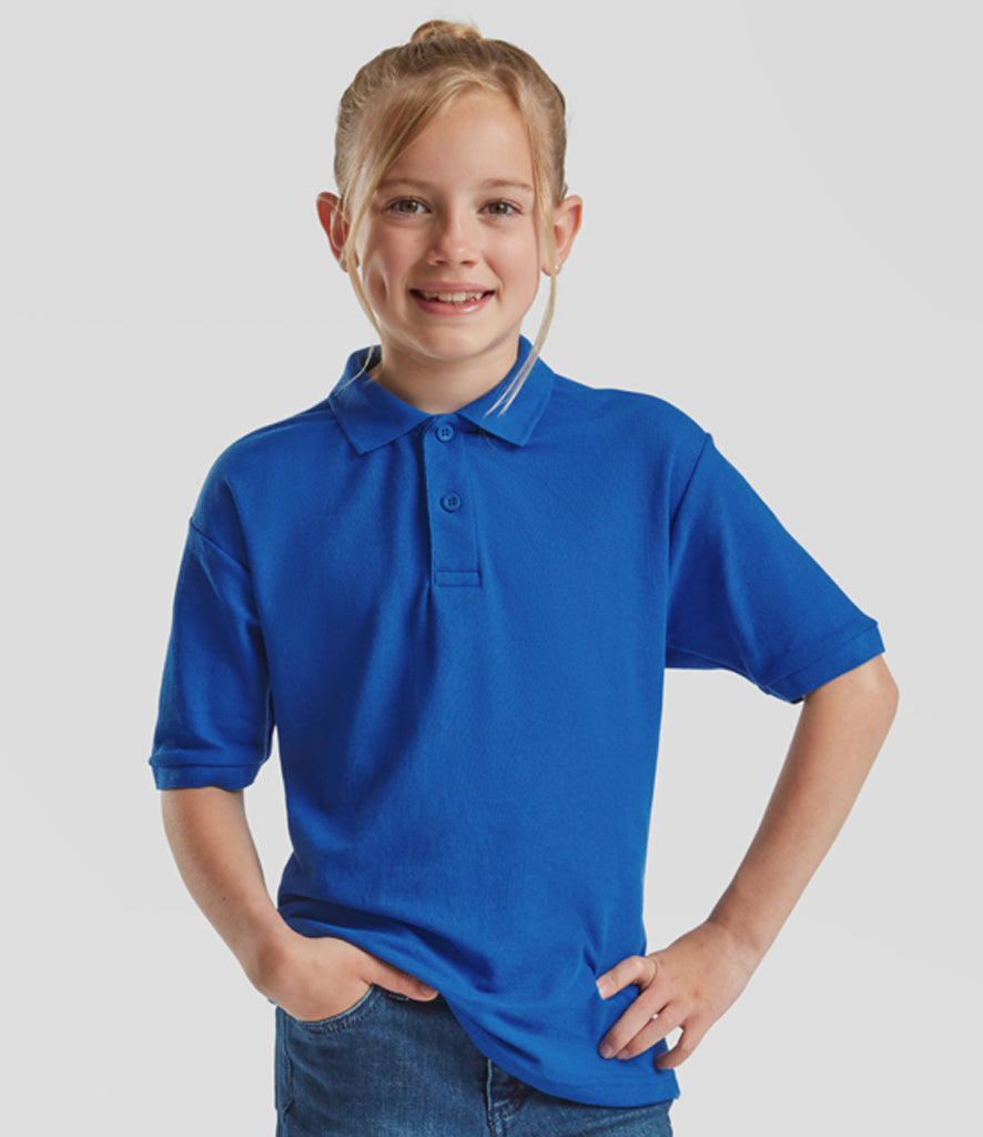 Fruit of the Loom Kids Poly/Cotton Piqué Polo Shirt