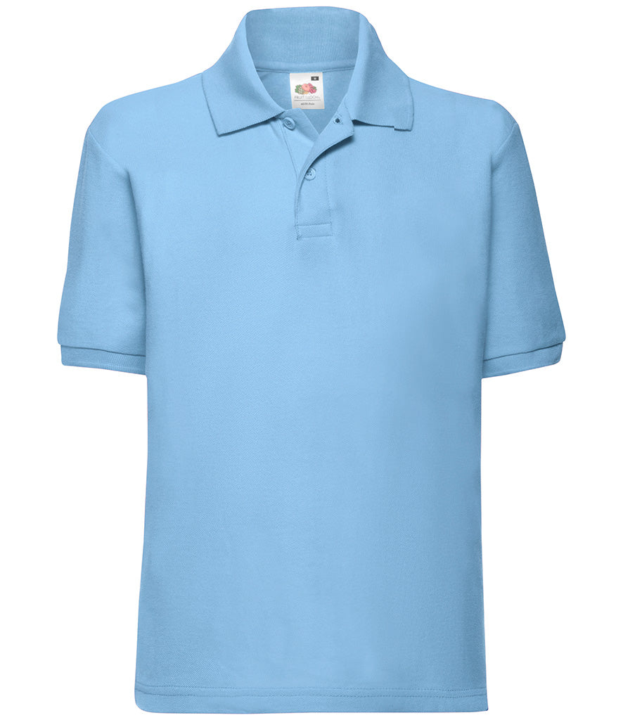 Fruit of the Loom Kids Poly/Cotton Piqué Polo Shirt