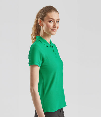 Fruit of the Loom Lady-Fit Premium Cotton Piqué Polo Shirt