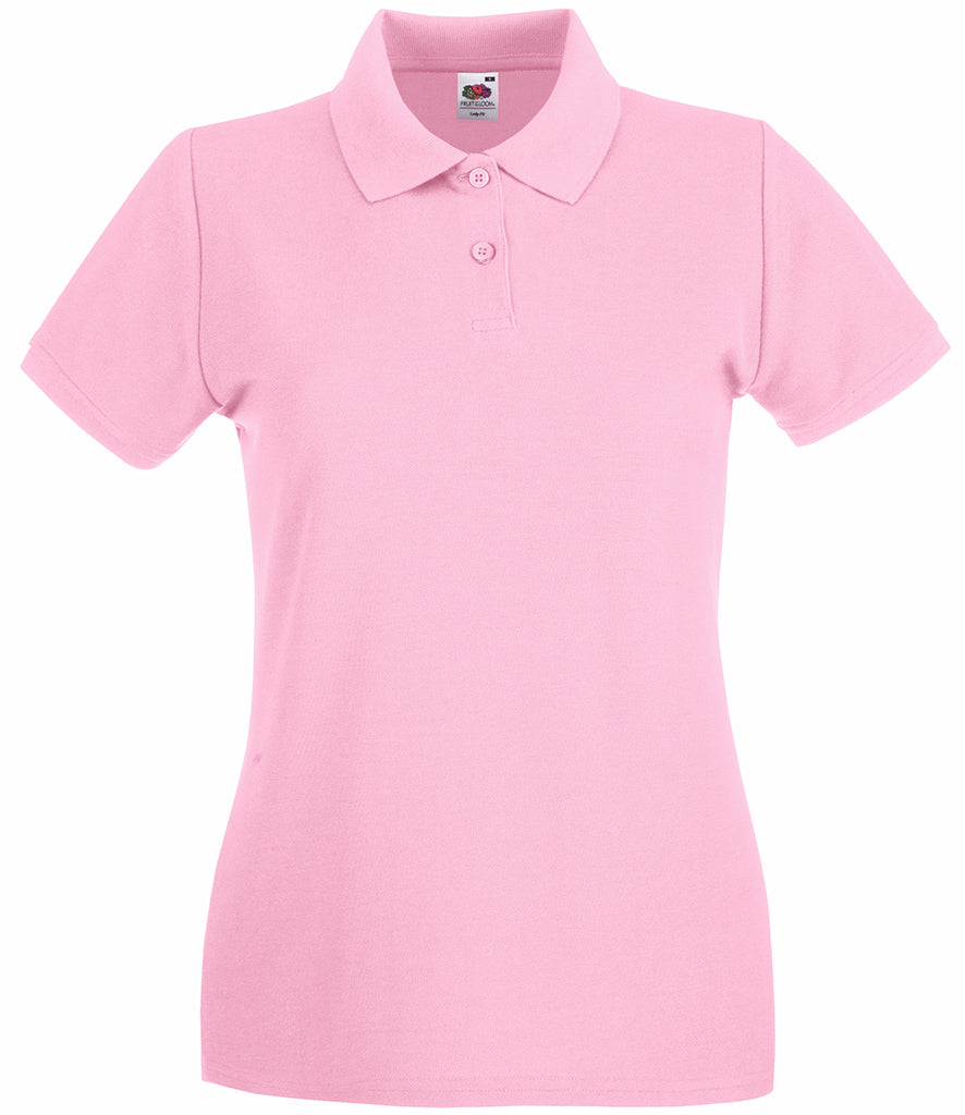 Fruit of the Loom Lady-Fit Premium Cotton Piqué Polo Shirt