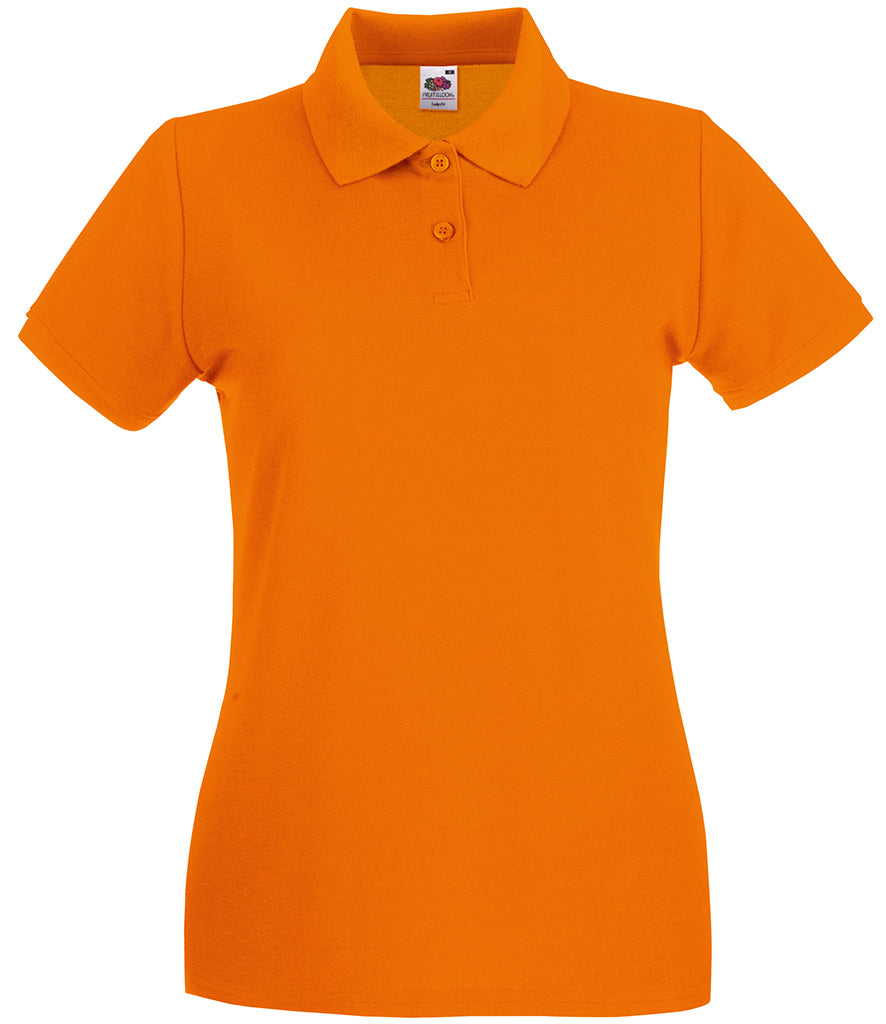 Fruit of the Loom Lady-Fit Premium Cotton Piqué Polo Shirt