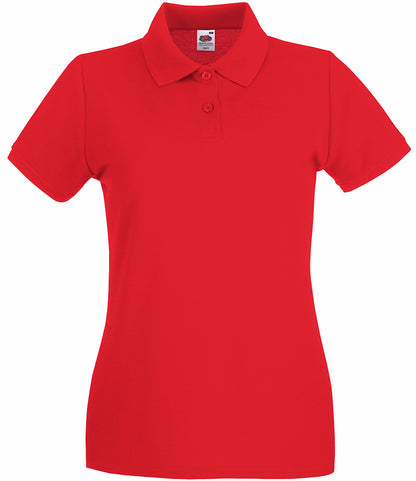 Fruit of the Loom Lady-Fit Premium Cotton Piqué Polo Shirt