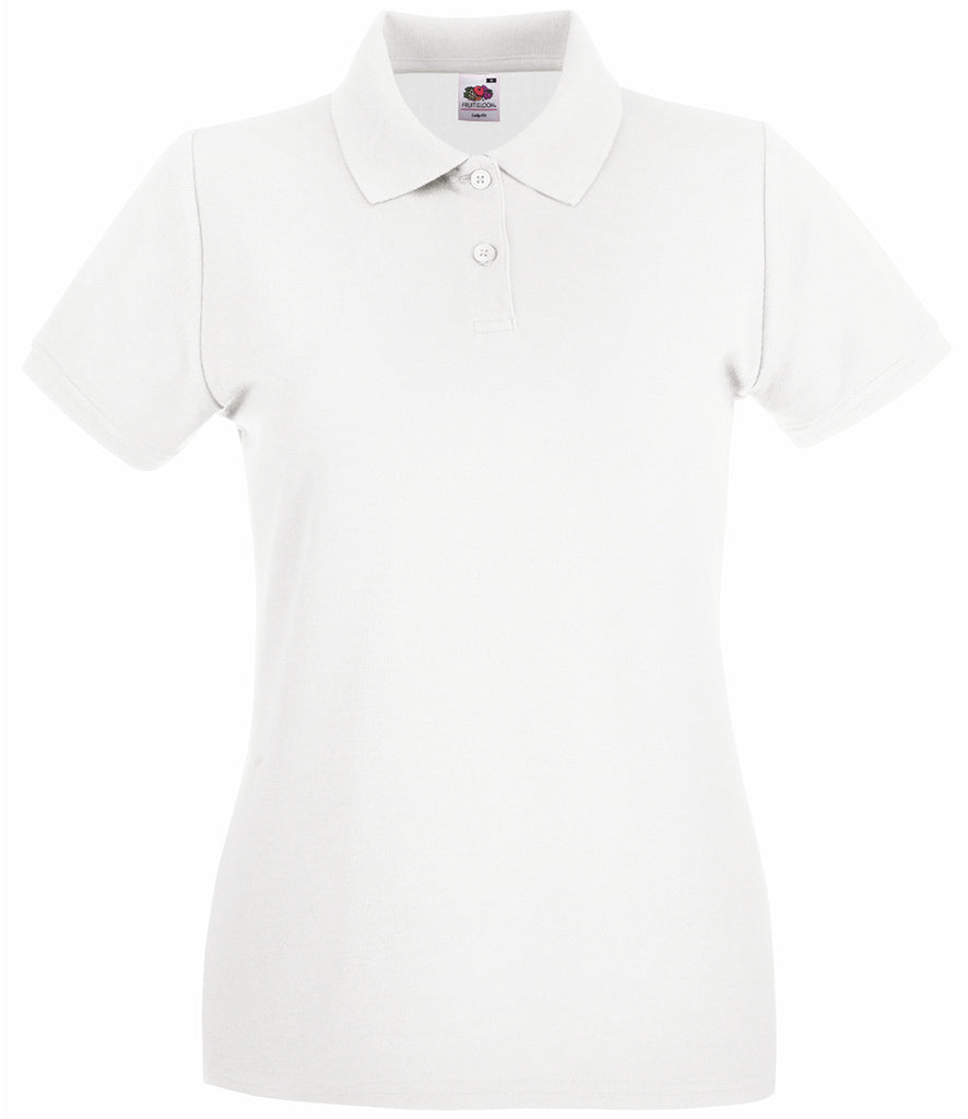 Fruit of the Loom Lady-Fit Premium Cotton Piqué Polo Shirt