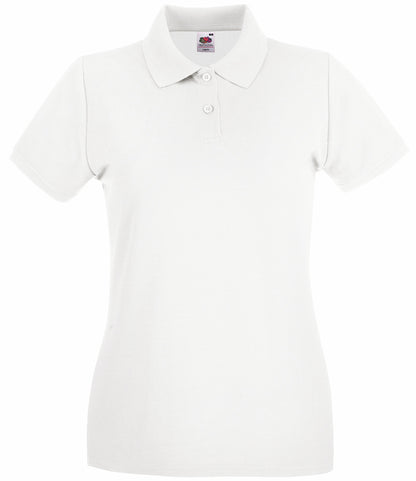 Fruit of the Loom Lady-Fit Premium Cotton Piqué Polo Shirt