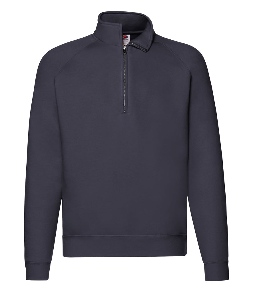 Fruit of the Loom Premium Zip Neck Sweatshirt