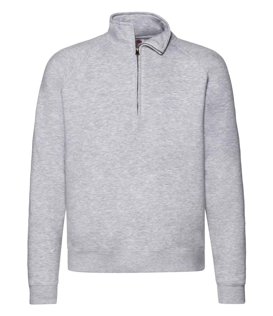 Fruit of the Loom Premium Zip Neck Sweatshirt