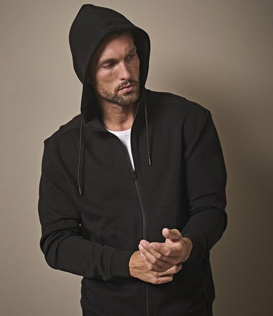 Tee Jays Ribbed Interlock Full Zip Hooded Sweatshirt