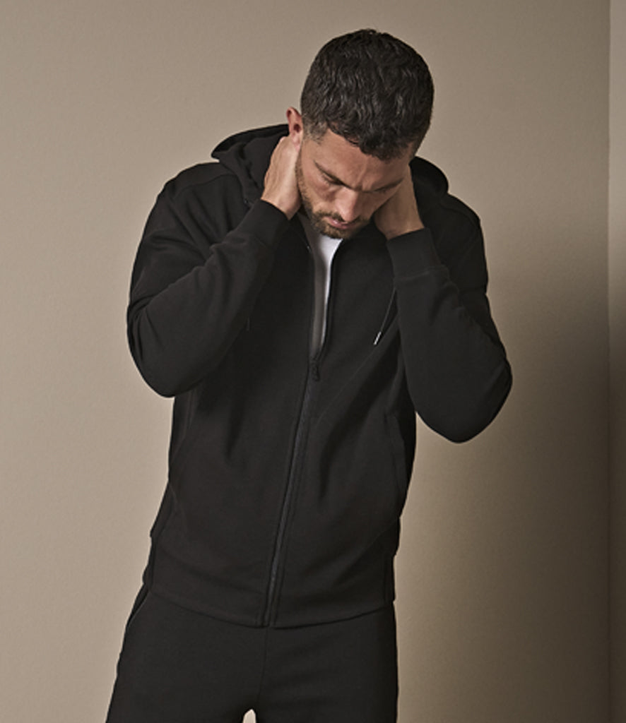 Tee Jays Ribbed Interlock Full Zip Hooded Sweatshirt