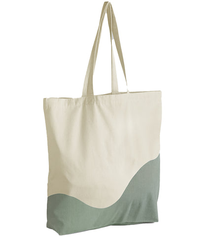 Westford Mill Organic Cotton Wave Print Maxi Tote Bag