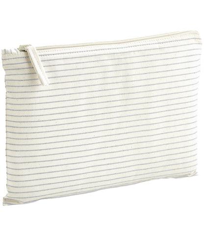 Westford Mill Striped Organic Cotton Accessory Pouch