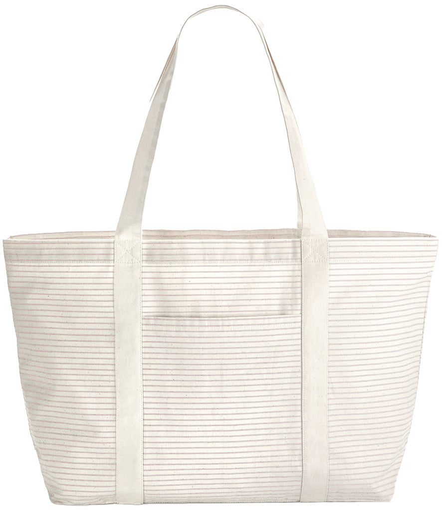 Westford Mill Striped Organic Cotton Shopper