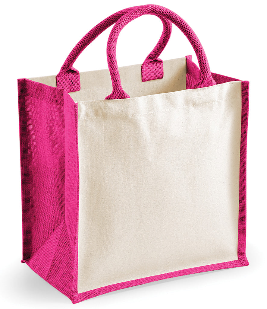 Westford Mill Printers Midi Jute Tote Bag