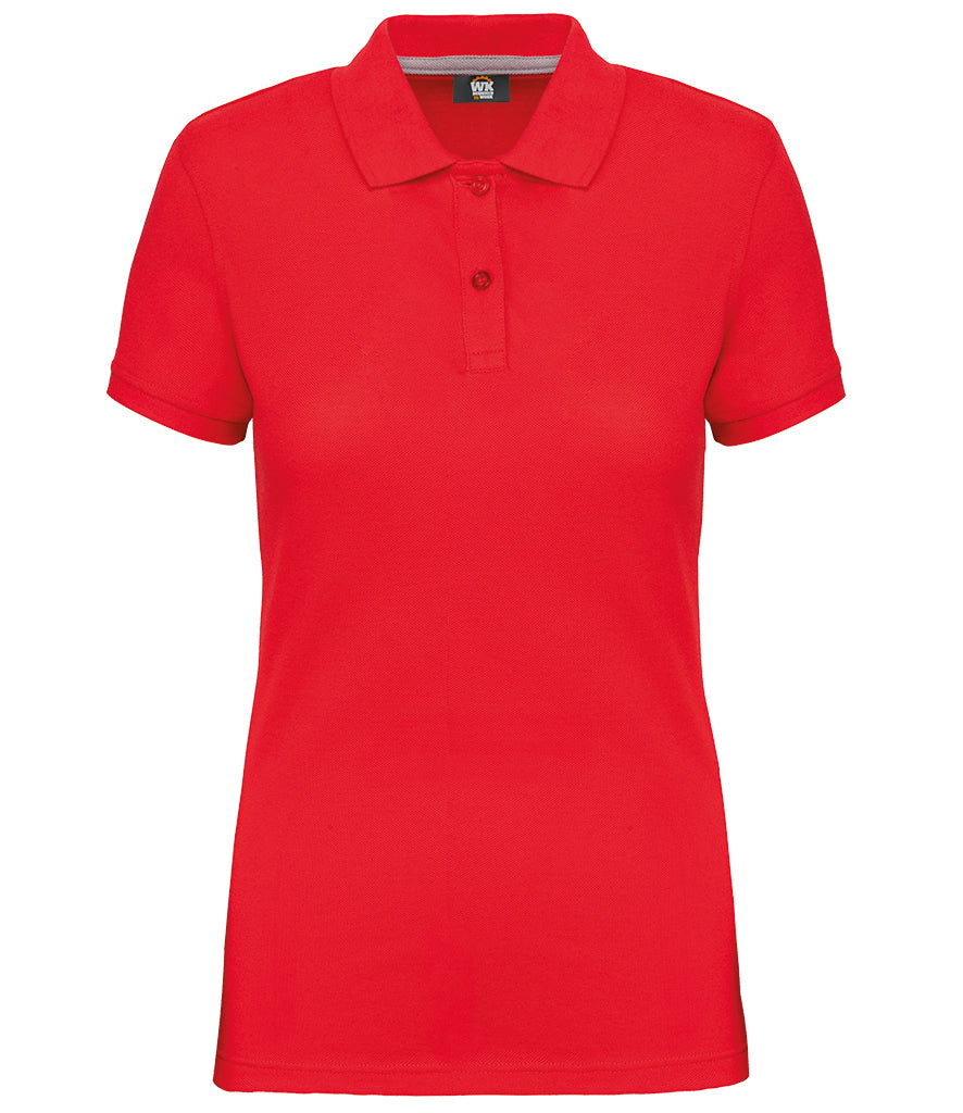 WK Designed to Work Ladies Anti-Bacterial Piqué Polo Shirt