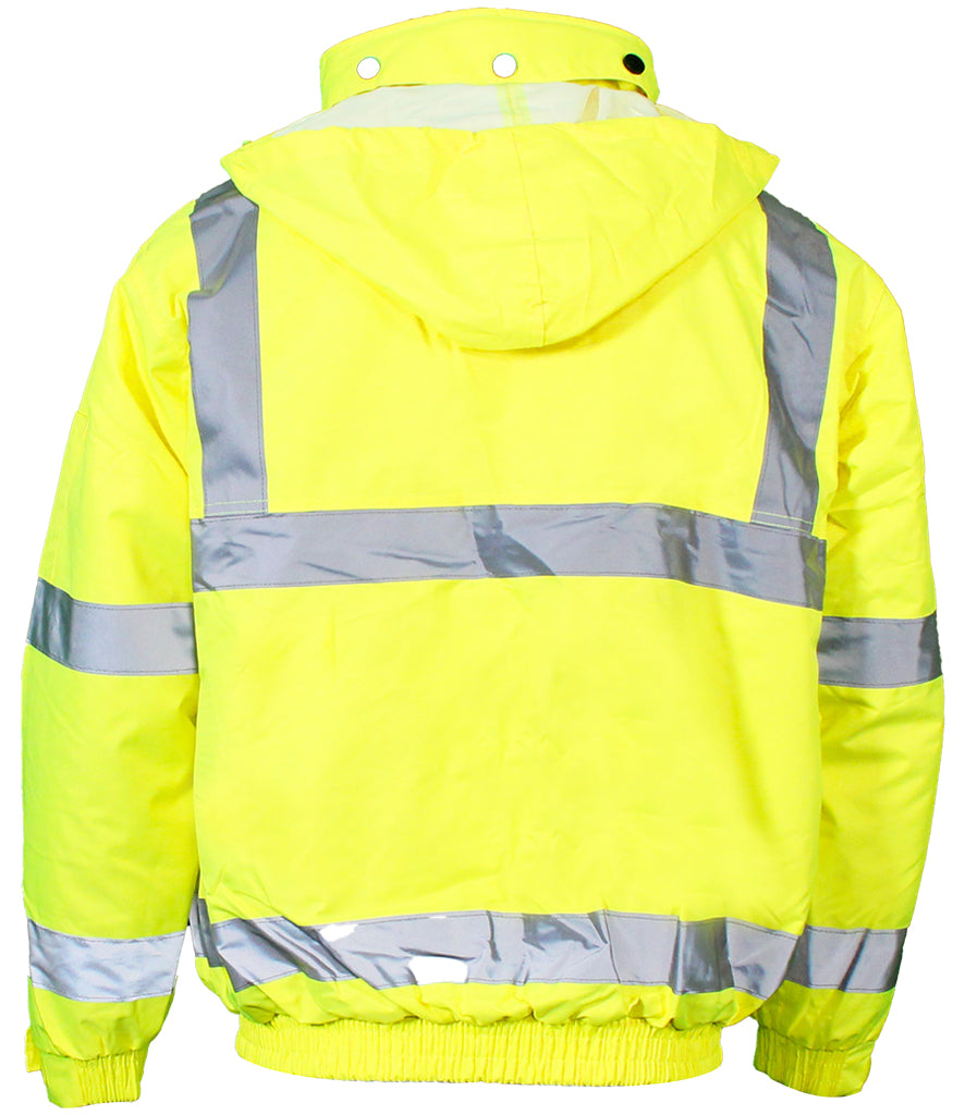 Warrior Hi-Vis Fleece Lined Bomber Jacket