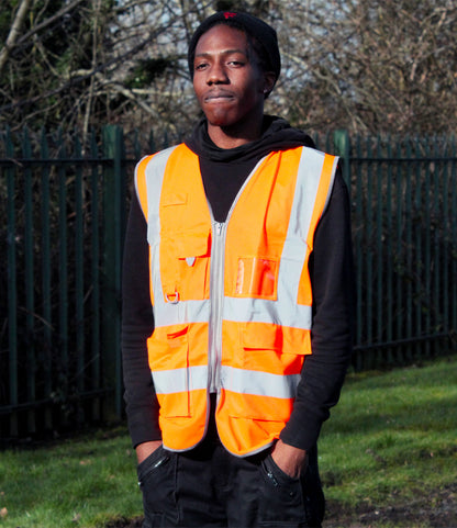 Warrior Hi-Vis Executive Waistcoat