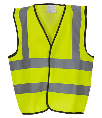 Yoko Kids Hi-Vis Two Band and Braces Waistcoat