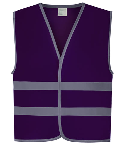 Yoko Kids Hi-Vis Two Band Waistcoat