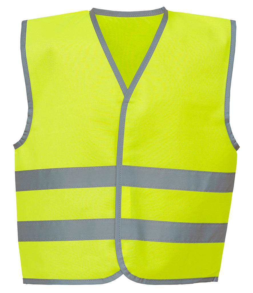 Yoko Kids Hi-Vis Two Band Waistcoat