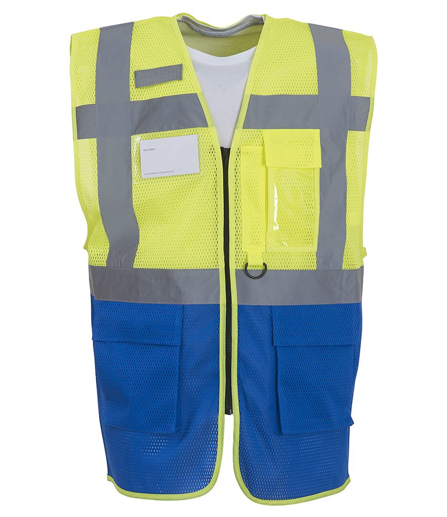 Yoko Hi-Vis Top Cool Open Mesh Executive Waistcoat