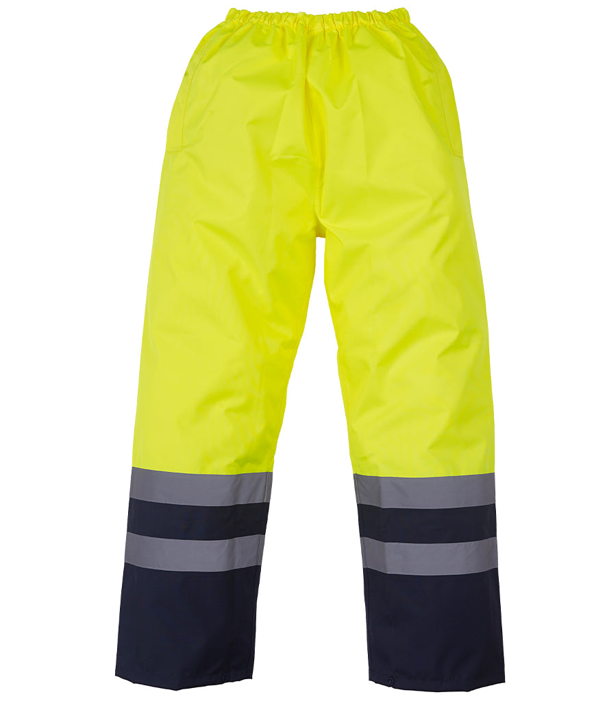 Yoko Hi-Vis Two Tone Waterproof Overtrousers